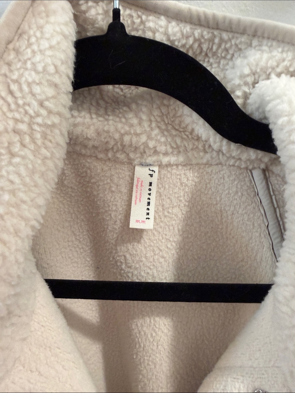 FP Movement by Free People Cream Teddy Jacket - Picture 2 of 10